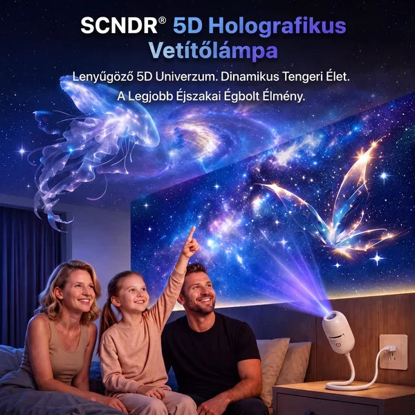 𝑺𝑪𝑵𝑫𝑹®🌌 HD Intelligens Dinamikus 5D Immerszív Holografikus Projektorlámpa 💫