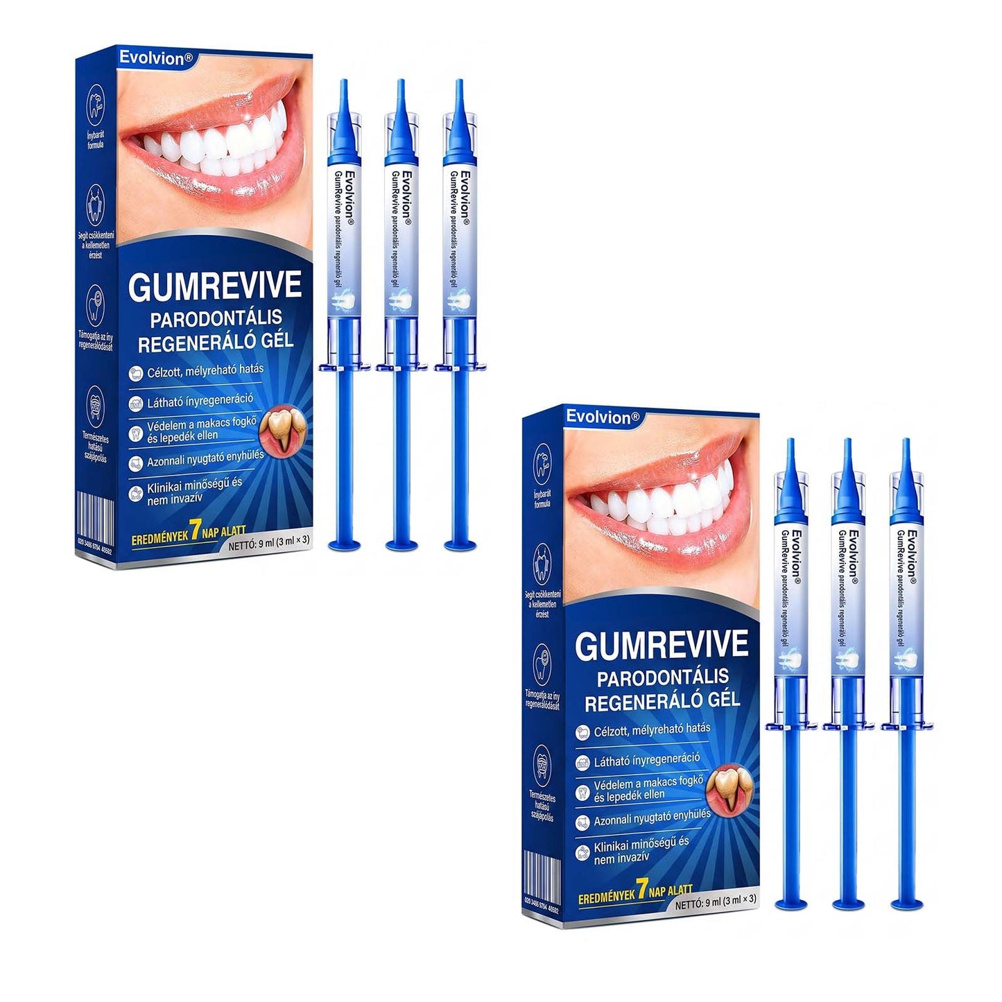 Evolvion® 🦷 GumRevive Ínyregeneráló Gél – Az egészségesebb ínyért és magabiztosabb mosolyért 🥰