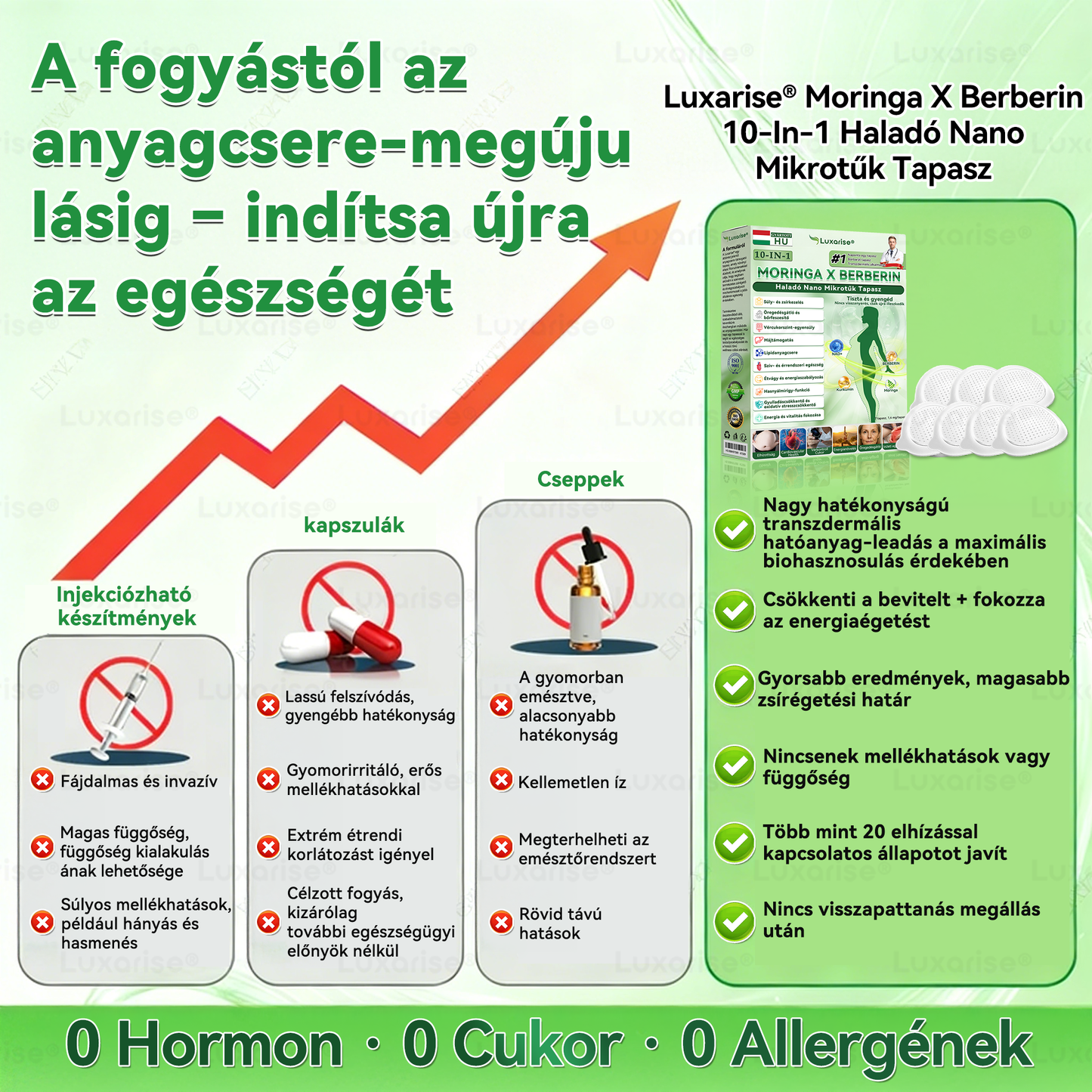 Hivatalos bolt  |  👩‍⚕️𝑳𝒖𝒙𝒂𝒓𝒊𝒔𝒆® MORINGA X BERBERIN 10-IN-1 Haladó Nano Mikrotük Tapasz(Egy naponta, látható változások 7 nap alatt) ✅  Tartalmazza az elhízást, a cukorbetegséget, az alvási apnoét, az ízületi problémákat és egyebeket⚖️