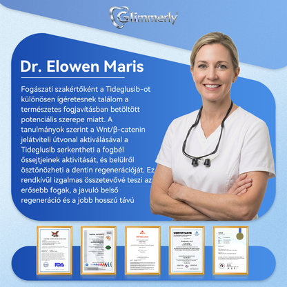 🦷 𝐆𝐥𝐢𝐦𝐦𝐞𝐫𝐥𝐲® 𝐓𝐢𝐝𝐞𝐠𝐥𝐮𝐬𝐢𝐛 Fog- és Ínyregeneráló Mikrotűs Párna | Fejlett Őssejtes Aktiválás Fogfehérítő Csíkok (🦷 Fogzománc és Dentin Újraépítése • Ínyerősítés • Fogatlanodás és Szageltávolítás • Fogérzékenység Megállítása)🐊