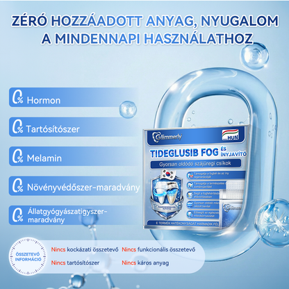 🦷 𝐆𝐥𝐢𝐦𝐦𝐞𝐫𝐥𝐲® 𝐓𝐢𝐝𝐞𝐠𝐥𝐮𝐬𝐢𝐛 Fog- és Ínyregeneráló Mikrotűs Párna | Fejlett Őssejtes Aktiválás Fogfehérítő Csíkok (🦷 Fogzománc és Dentin Újraépítése • Ínyerősítés • Fogatlanodás és Szageltávolítás • Fogérzékenység Megállítása)🐊